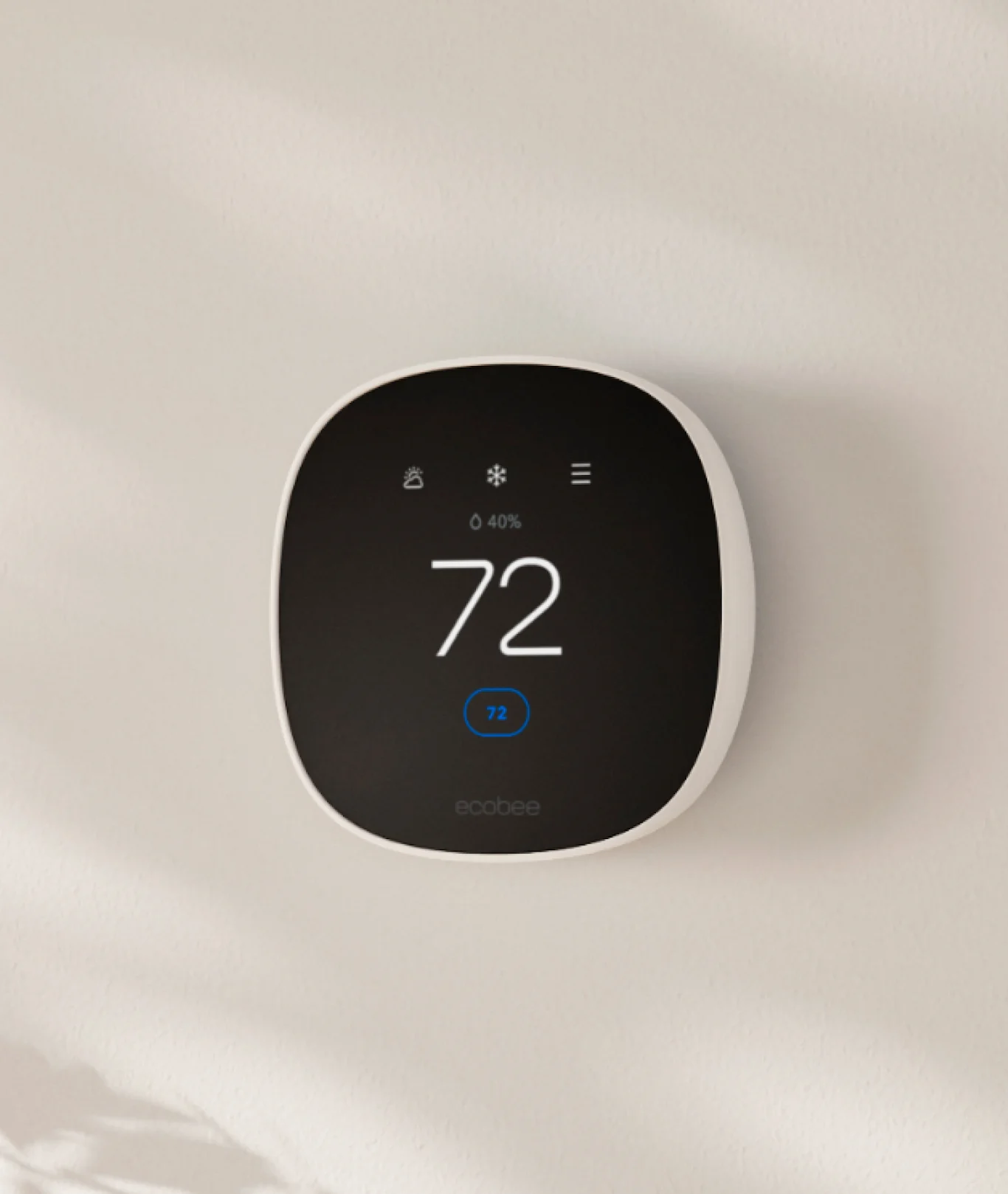 Photo of Ecobee Smart Thermostat courtesy of Ecobee website.