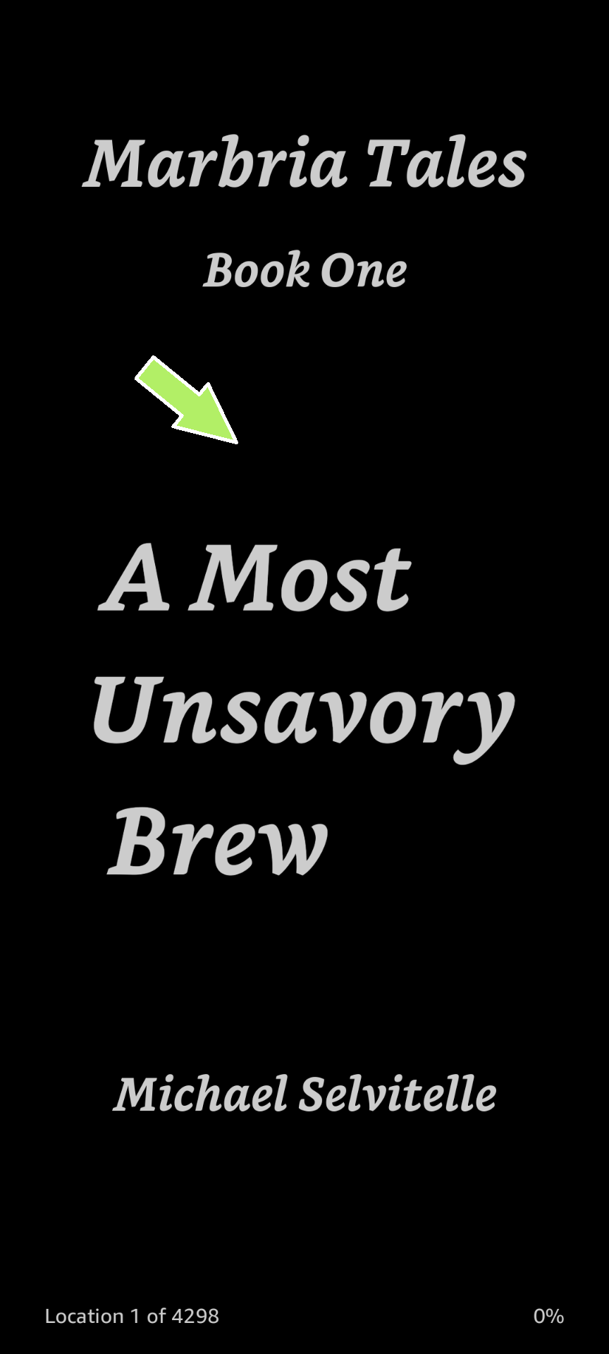 Screenshot of a book open in the Kindle app